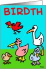 BIRDTH card