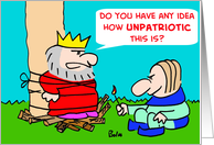 UNPATRIOTIC card