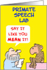 Primate Speech Lab card