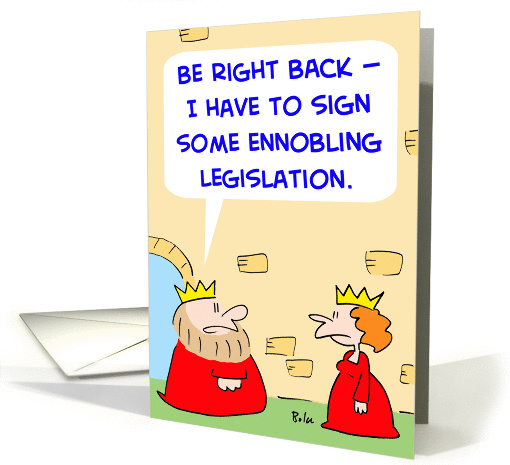 ENNOBLING LEGISLATION card (249291)