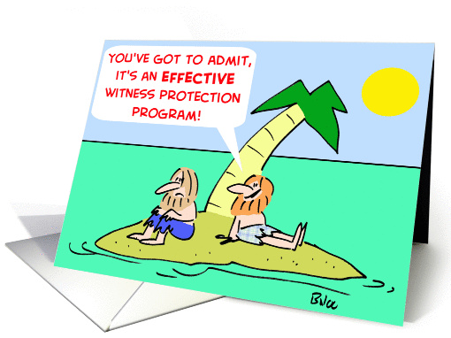Witness Protection Program - Good Luck
 card (249393)