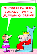 Secretary Of Defense card
