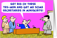 Secretaries In Miniskirts card