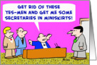 Secretaries In Miniskirts card