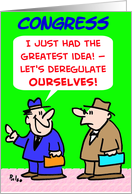 DEREGULATE OURSELVES card