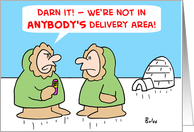 DELIVERY AREA card
