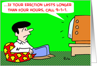 Erection Lasts Longer card