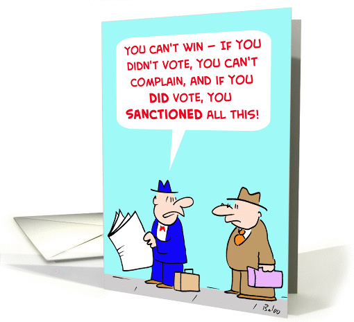 DON'T VOTE! card (251187)