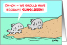 BROUGHT SUNSCREEN card