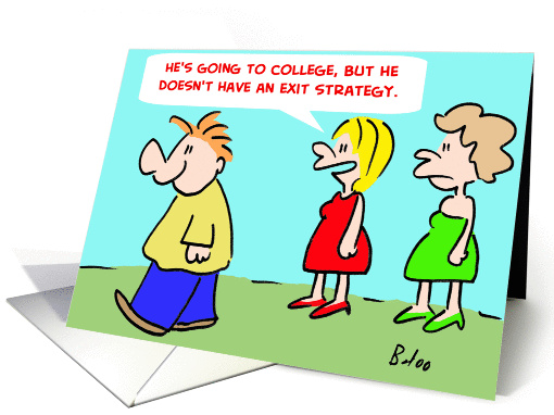 College Exit Strategy
 card (254659)