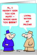 Living Within My Income card