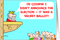 SECRET BALLOT card