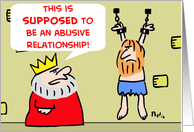 ABUSIVE RELATIONSHIP card