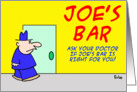 JOE’S BAR card