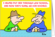Law School Divorce card