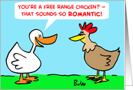 Free Range Chicken card