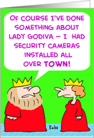 Lady Godiva - Security Cameras card