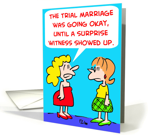 TRIAL MARRIAGE card (264426)