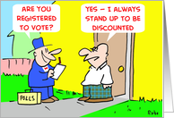 Registered To Vote card