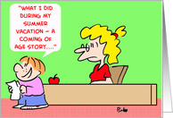 SUMMER VACATION card