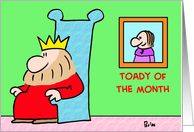 Toady Of The Month card