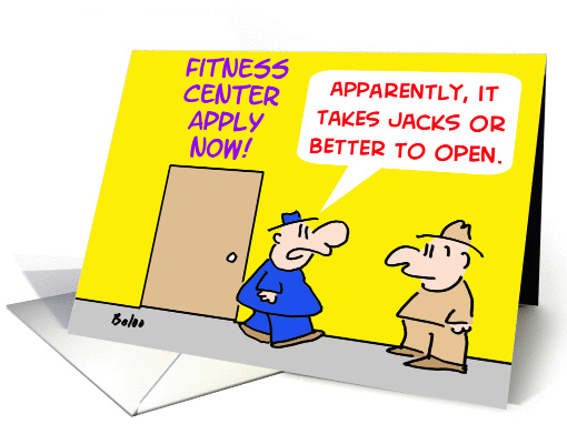 Fitness Center Jacks Or Better
 card (266040)