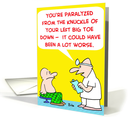 PARALYZED TOE card (267116)