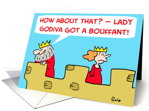 King Queen Lady Godiva Bouffant
 card (268061)