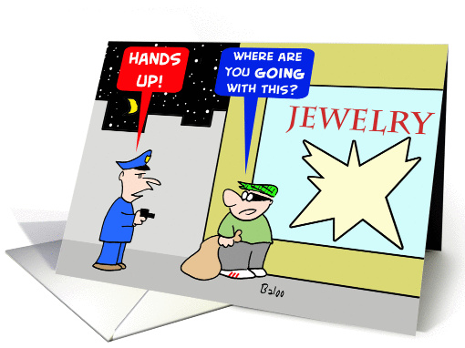 Hands Up Burglar
 card (272982)