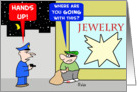 Hands Up Burglar card
