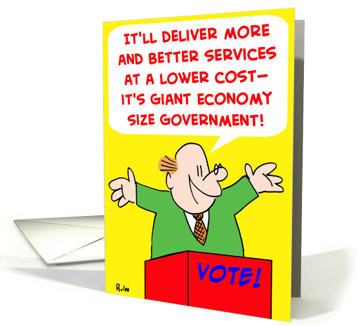 Giant Economy Size Government
 card (272986)