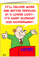 Giant Economy Size Government card