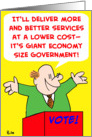 Giant Economy Size Government card