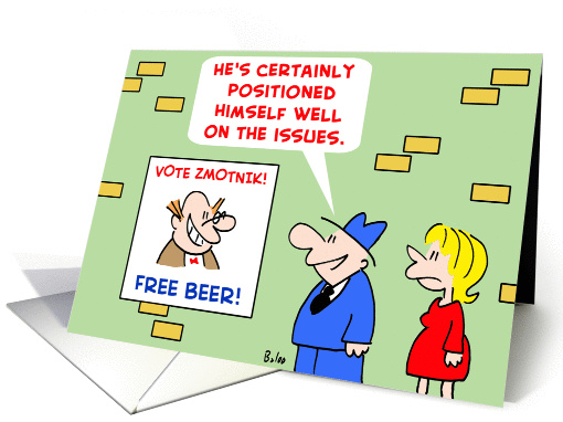 Vote Free Beer
 card (273491)
