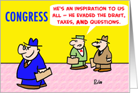 Congress Evaded Draft card