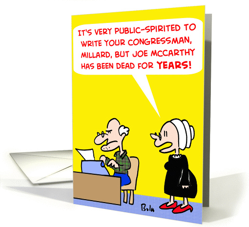 JOE MCCARTHY card (275790)