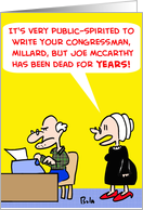 JOE MCCARTHY card