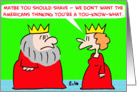 King Queen Shave Beard card