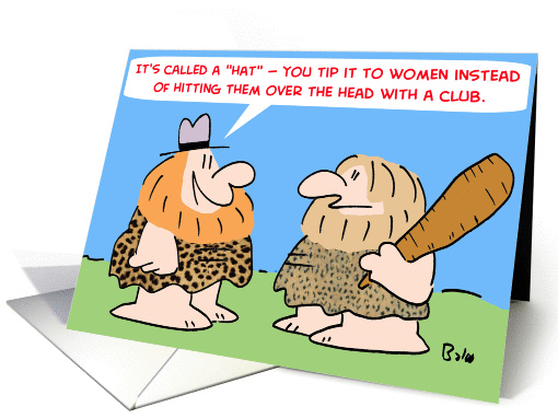 Tip Hat Caveman
 card (278126)