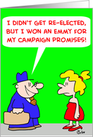 Emmy Campaign Promises card