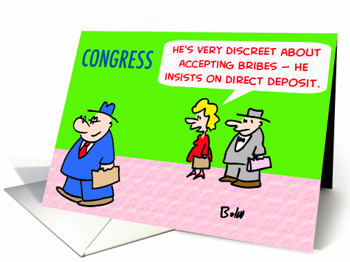 CONGRESS BRIBES card (280466)