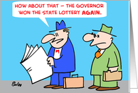 Governor Won State Lottery card
