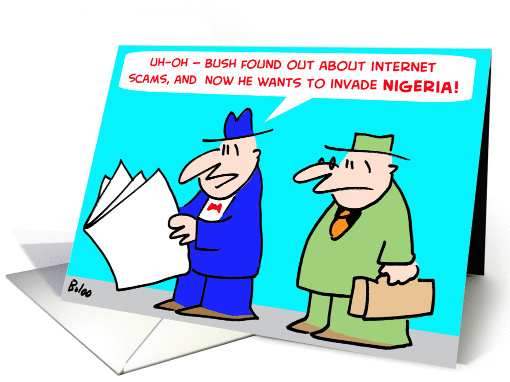 Invade Nigeria Bush
 card (283605)