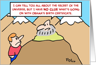 Obama Barack Birth Certificate card