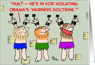 Obama Barack Fairness Doctrine card