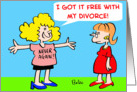 Never Again Divorce Congratulations card