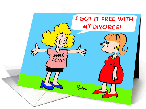 Never Again Divorce
 card (300431)