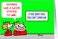 VOTE King and Queen Can’t Complain humor card
