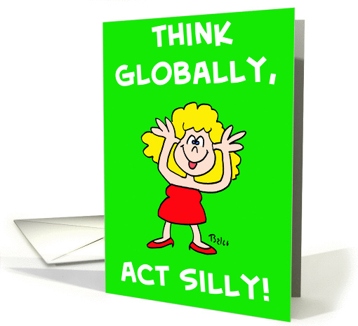 THINK GLOBALLY card (338913)
