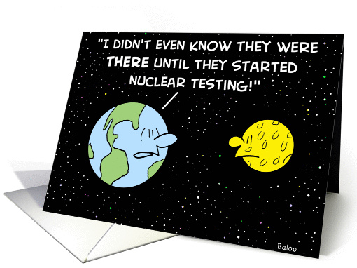 nuclear, testing, earth, moon card (347828)